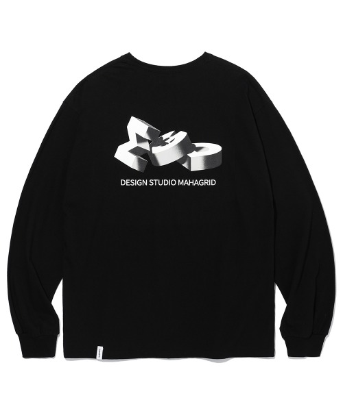 mahagrid/マハグリッド』MGD BLOCK LS TEE/ブランドブロックロゴ