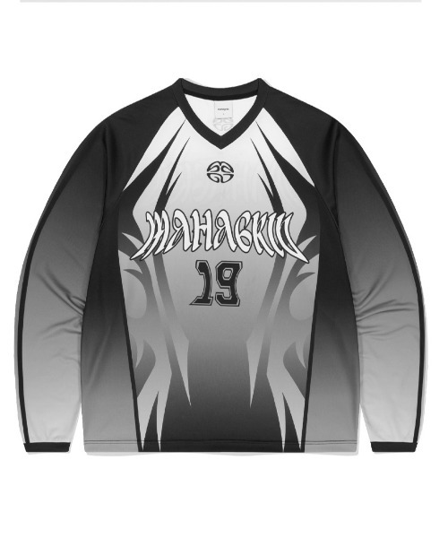 [ MAHAGRID]★24SS★韓国人気★TRIBAL JERSEY TEE TRIBAL JERSEY TEE[BLACK] - MAHAGRID