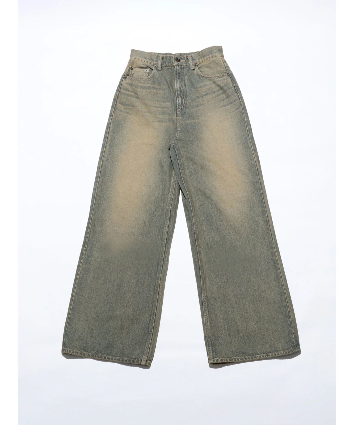 VEQUM】RIM WIDE JEANS