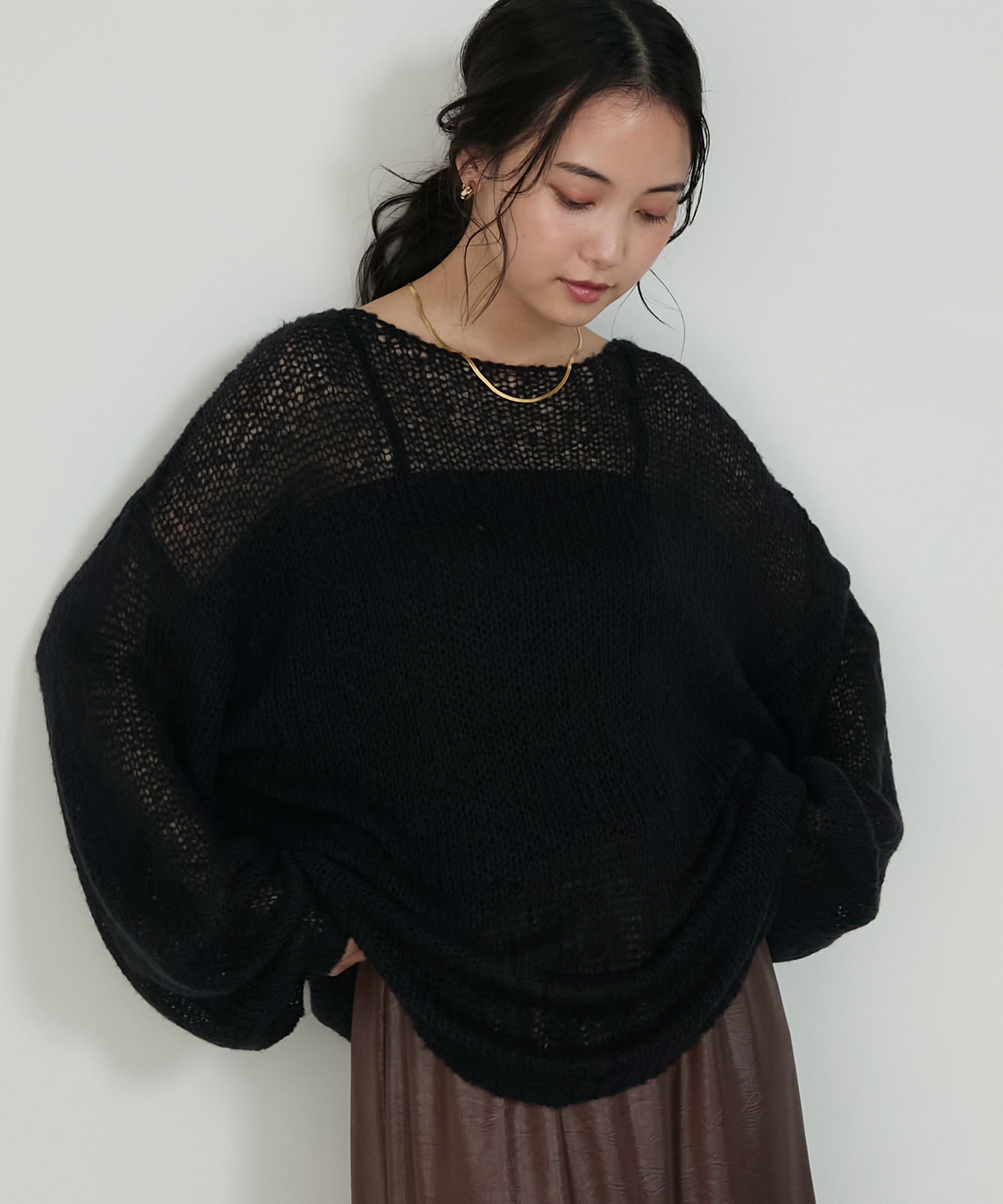 forksy.】ローゲージシアーニットプルオーバー forksy.│MONO-MART