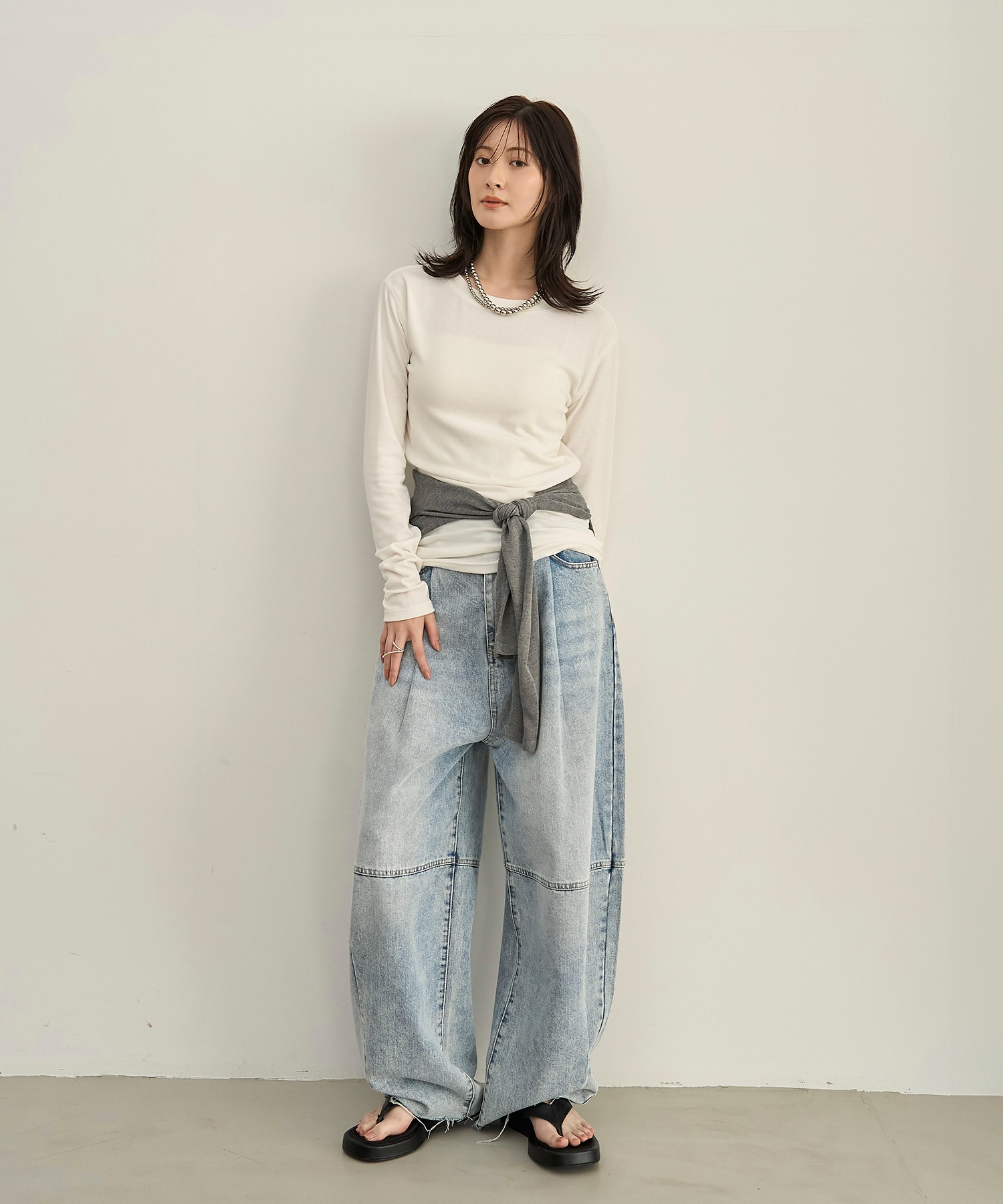 model：H166　着用サイズ：F