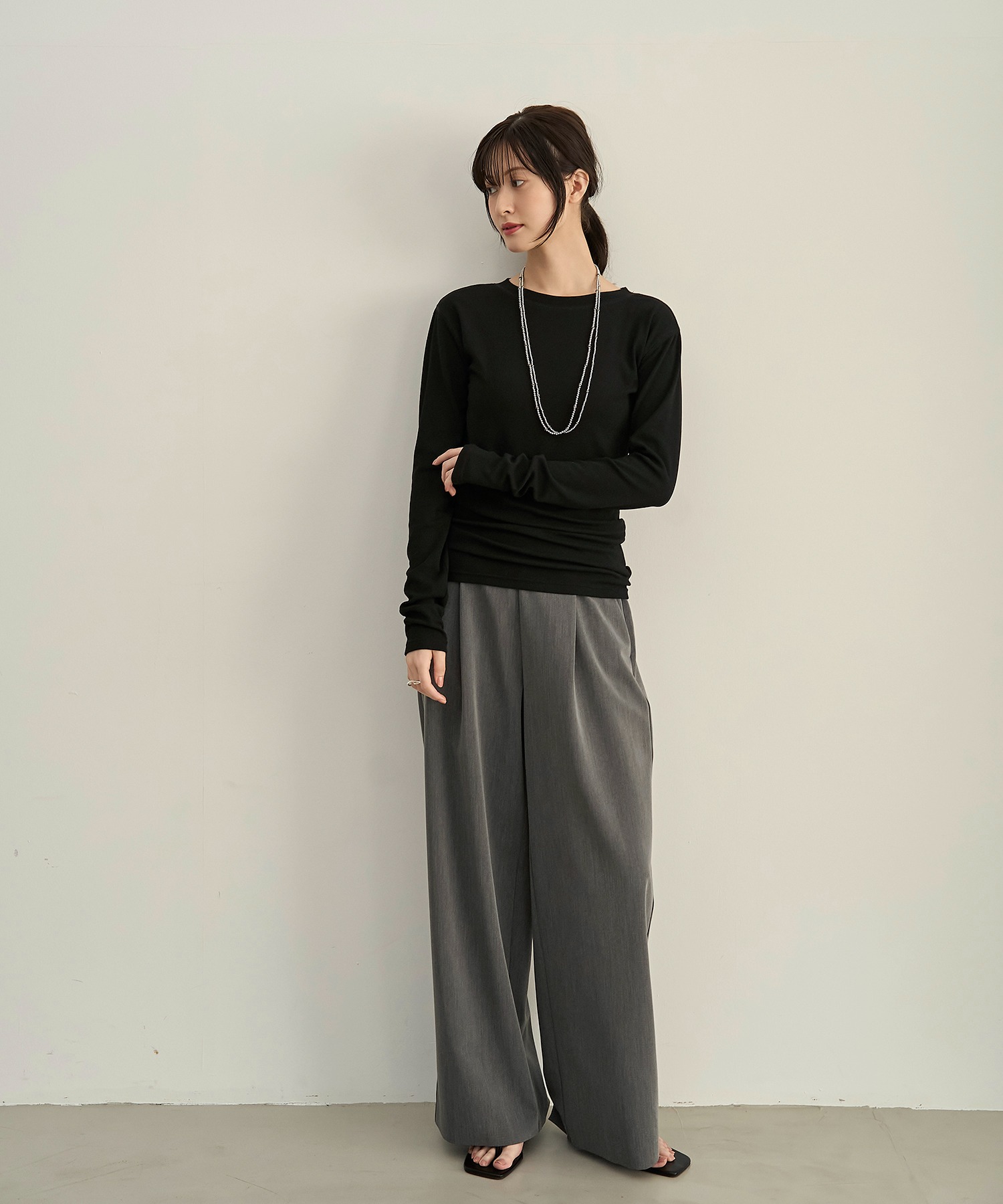 model：H166　着用サイズ：F