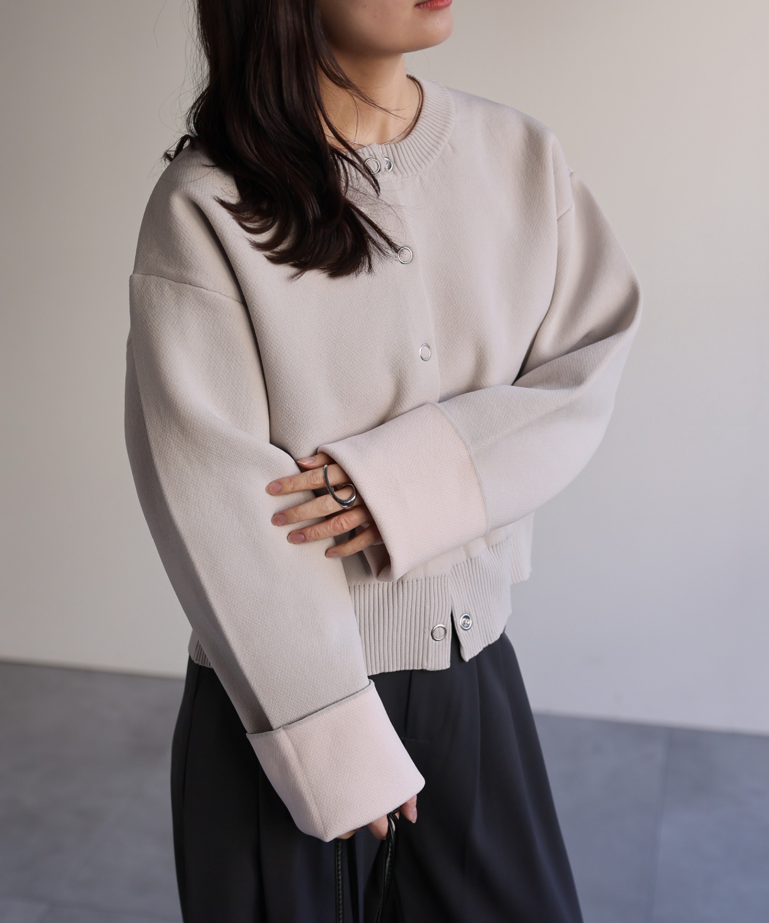 model：156cm 着用サイズ：FREE