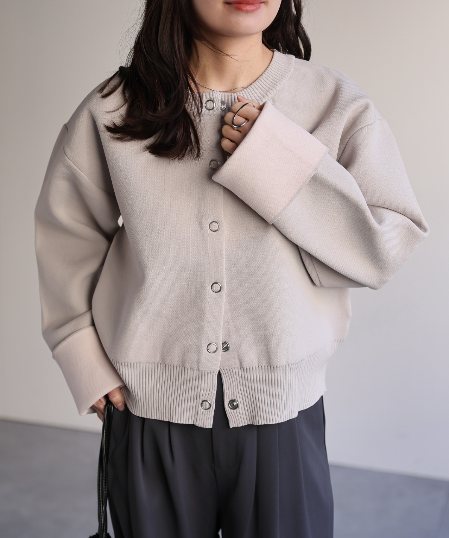 model：156cm 着用サイズ：FREE