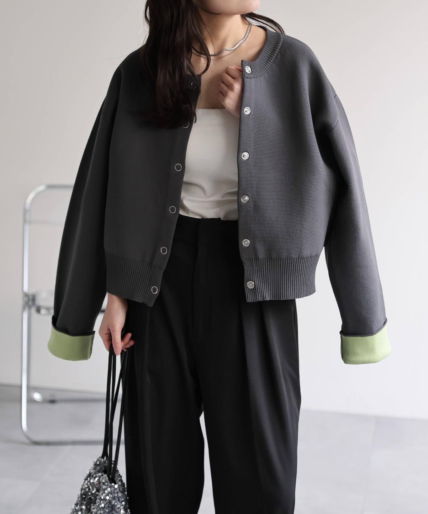 model：156cm 着用サイズ：FREE