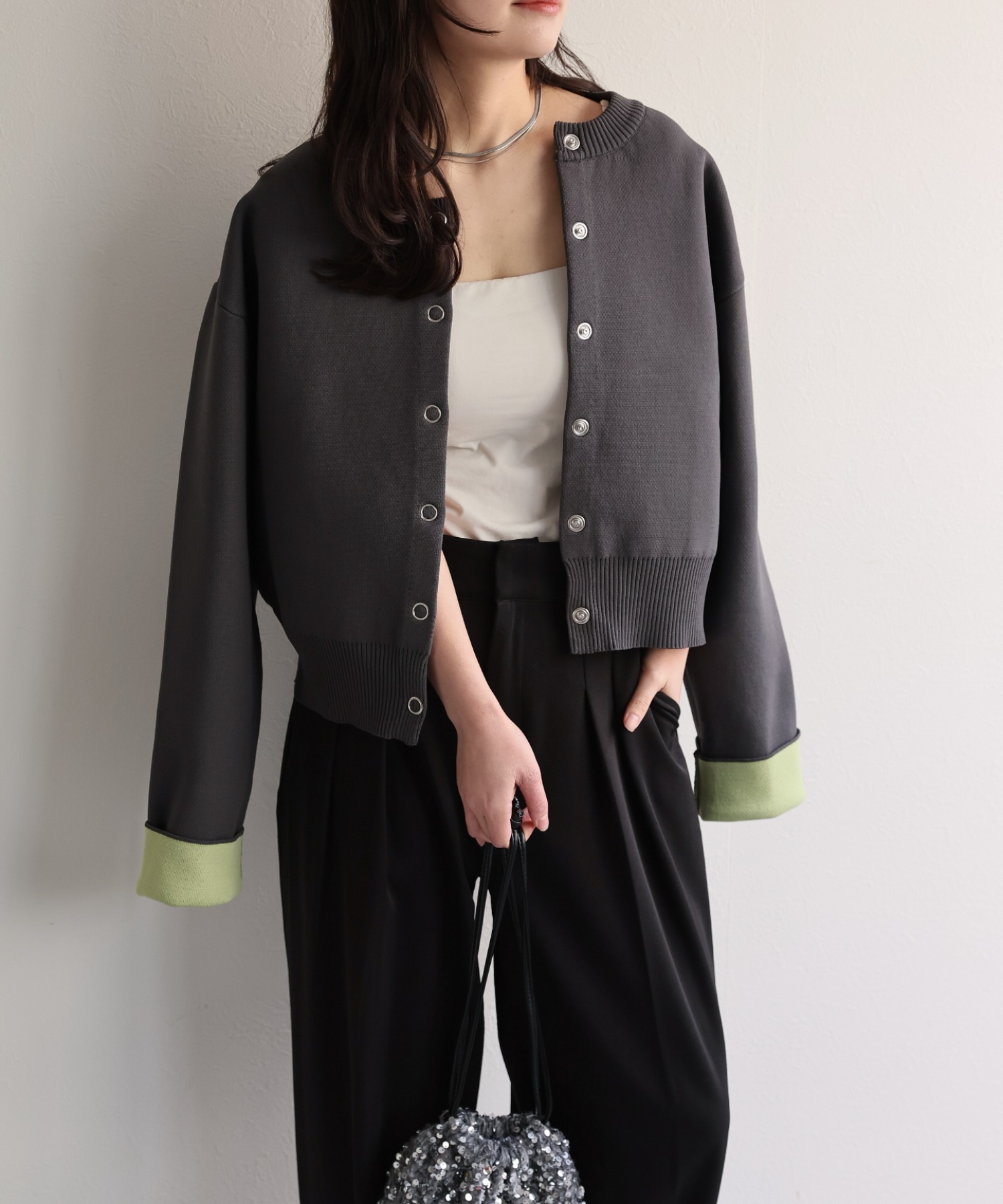 model：156cm 着用サイズ：FREE