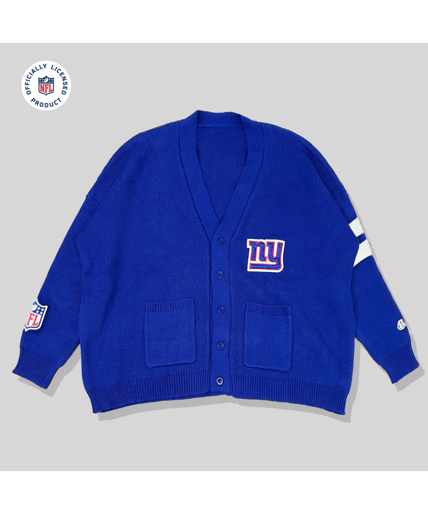 NFL×A'gem KNIT CARDIGAN］アップリケ刺繍ニットカーディガン A'gem│A