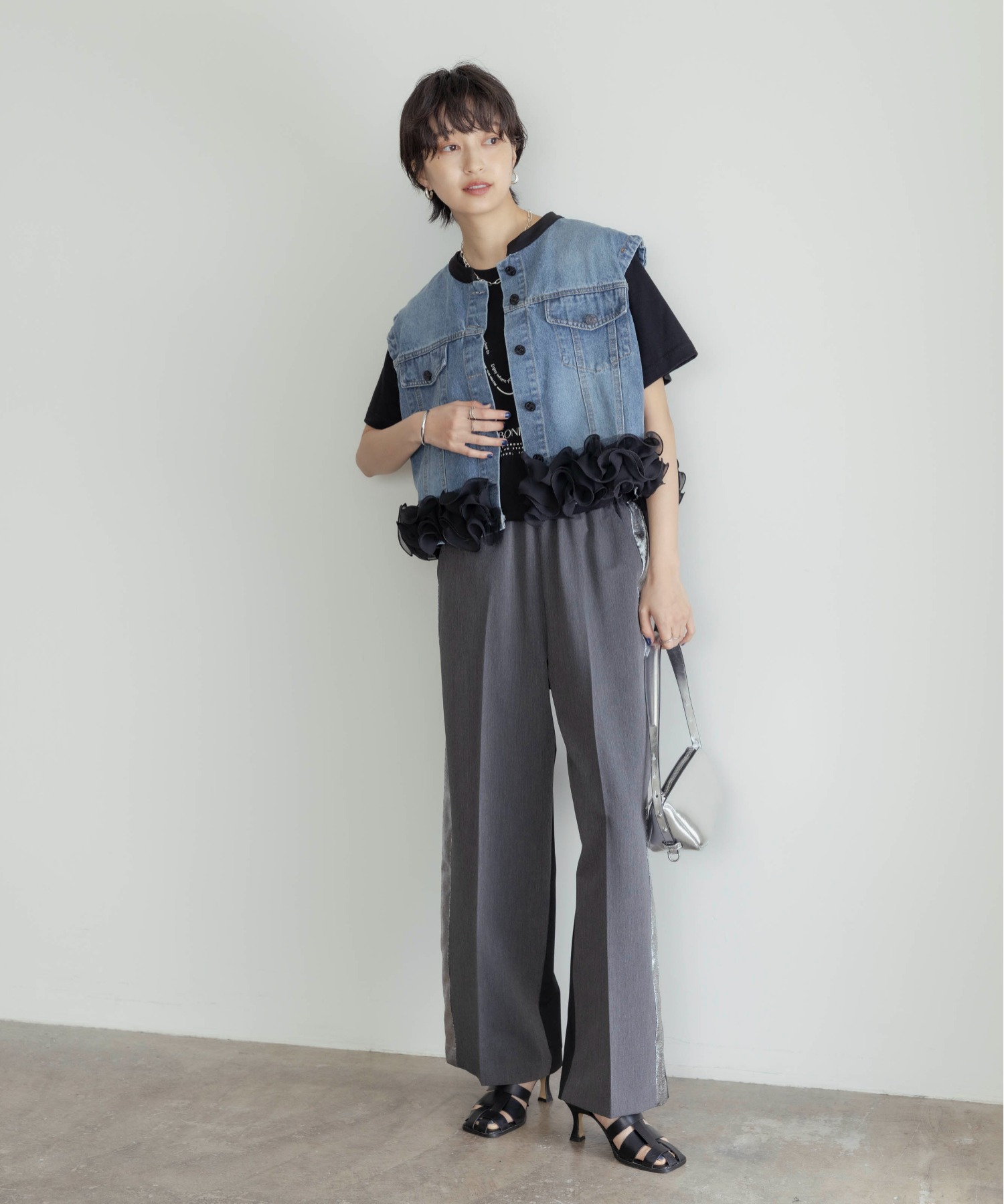 ヘムフリルデニムベスト Eimee Law│Eimee Law & LHELBIE 公式