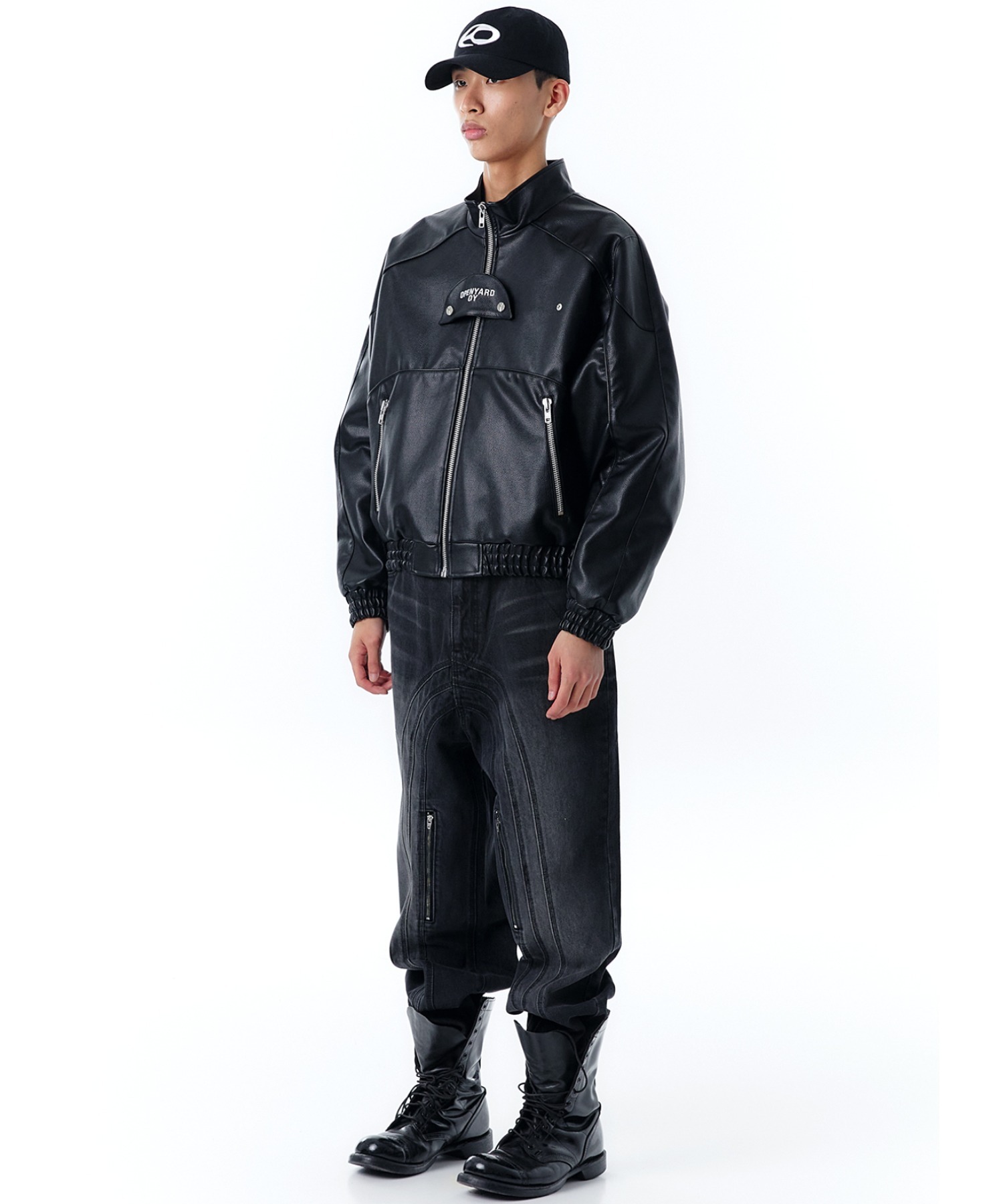 ★OY★VEGAN LEATHER BUTTERFLY BIKER JACKET-BLACK★正規品 MUSINSA | OY VEGAN LEATHER BUTTERFLY BIKER JACKET-BLACK