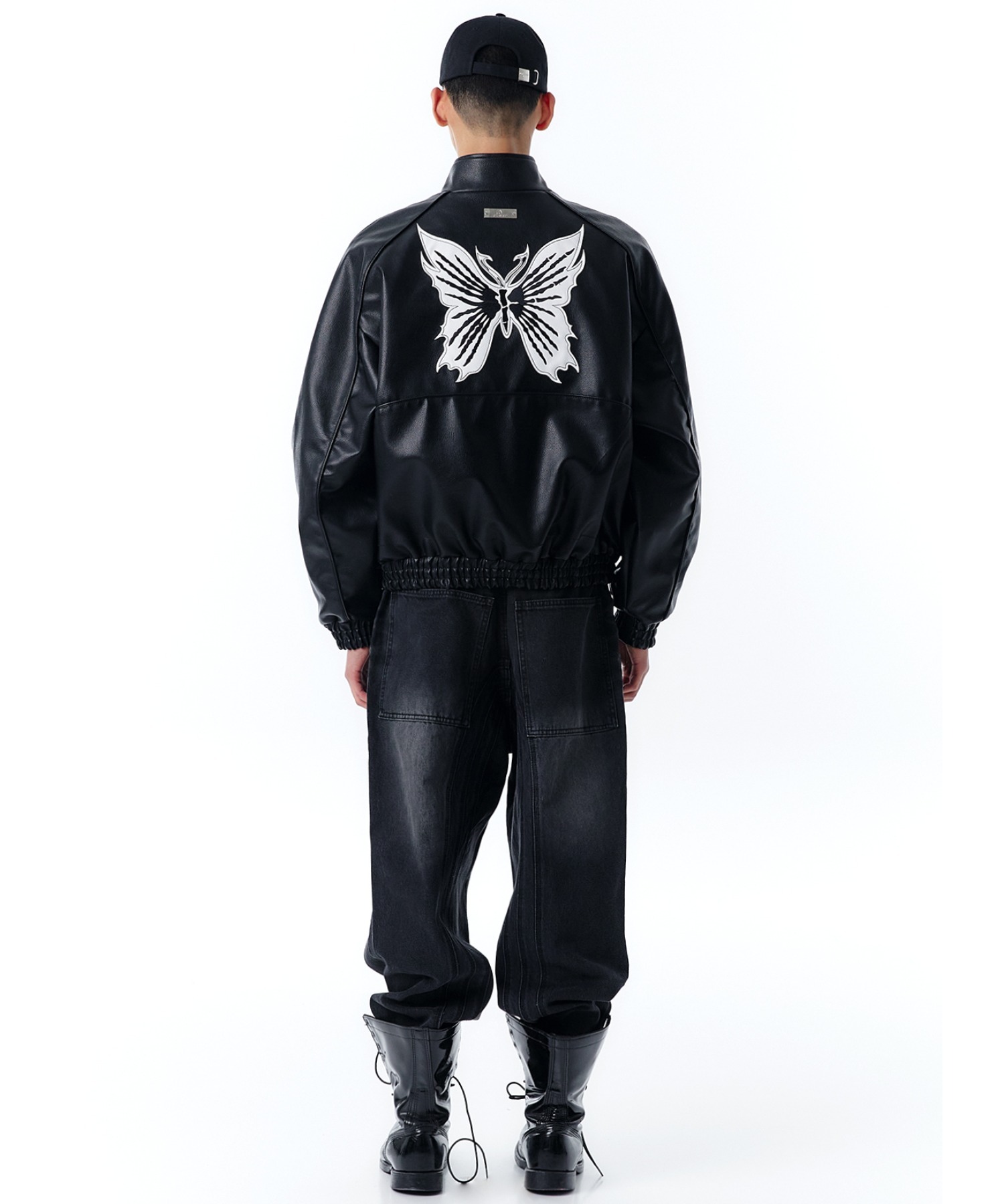 OY/オーワイ』VEGAN LEATHER BUTTERFLY BIKER JACKET/バタフライ