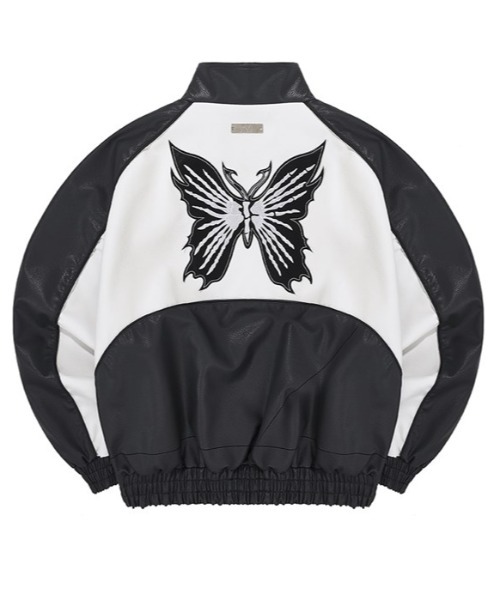 ★OY★VEGAN LEATHER BUTTERFLY BIKER JACKET-BLACK★正規品 MUSINSA | OY VEGAN LEATHER BUTTERFLY BIKER JACKET-BLACK