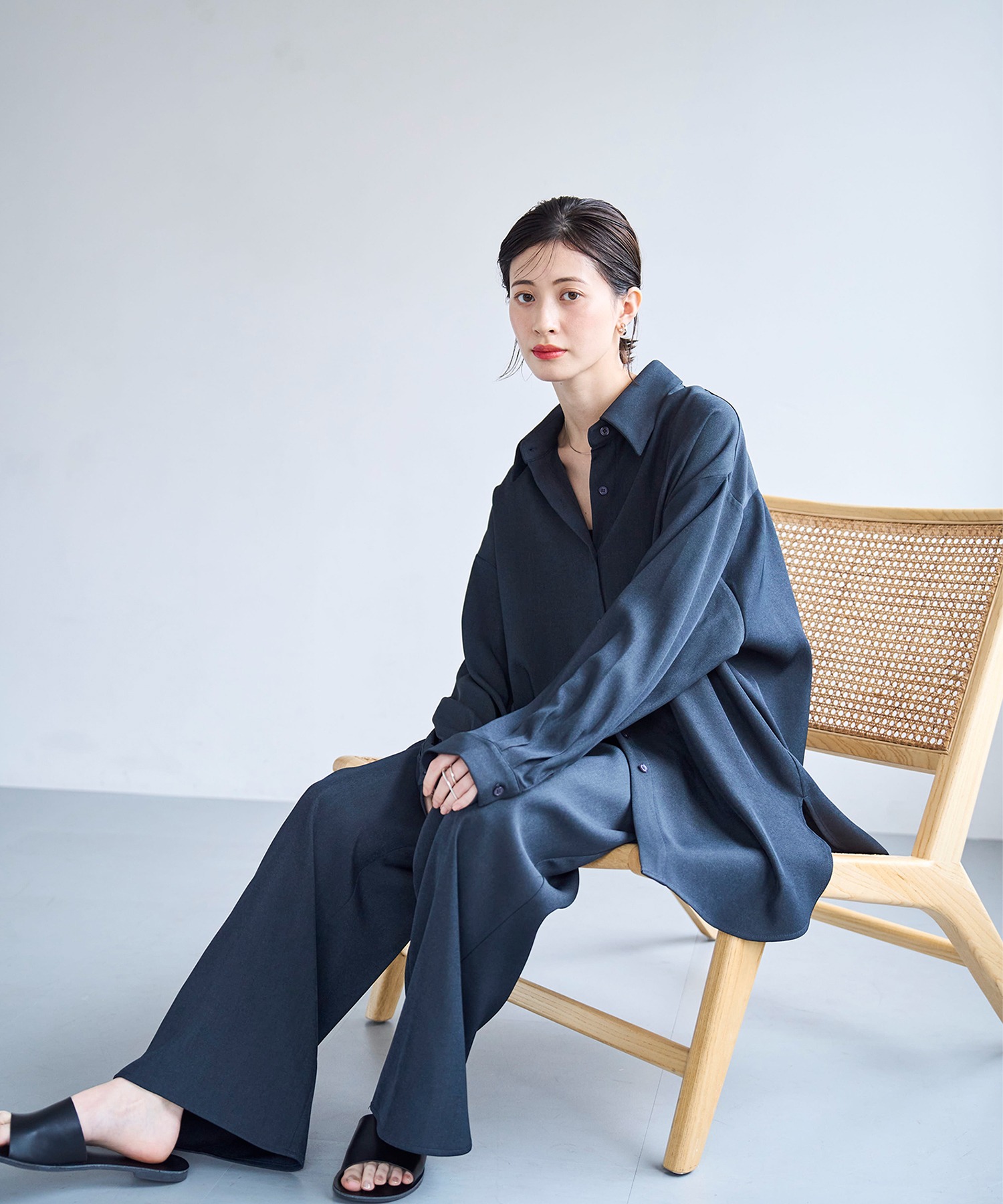 model：H166　着用サイズ：F