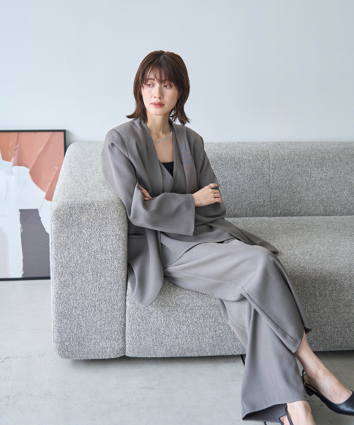 model：H166　着用サイズ：F