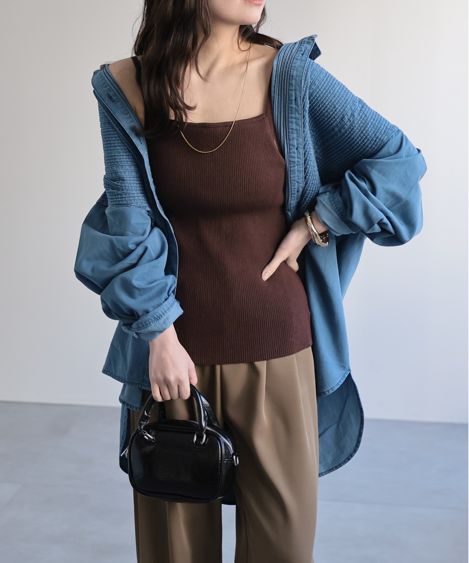 model：156cm 着用サイズ：M