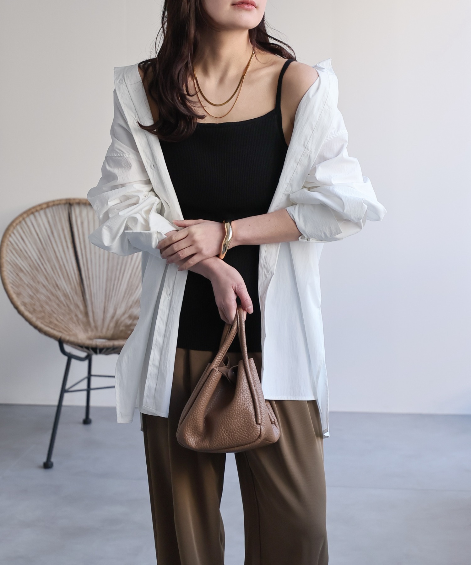 model：156cm 着用サイズ：M