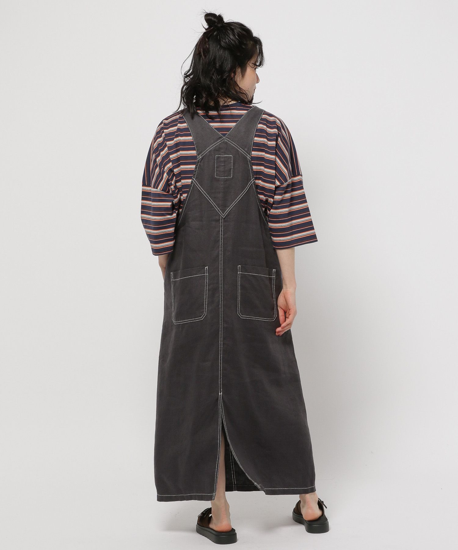 FINEリネンステッチジャンパースカート