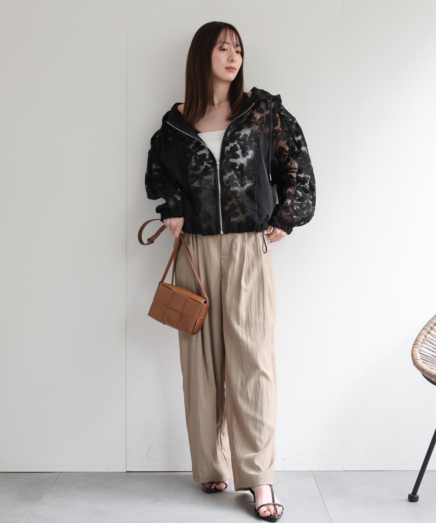 model：162cm 着用サイズ：F