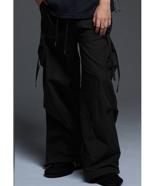 パンツ NASTY FANCY CLUB [NF] RIBBON CARGO PARACHUTE PANTS 4BTR623 A'GEM/9 × .kom 『 FANCY CLUB/ファンシークラブ』 RIBBON CARGO