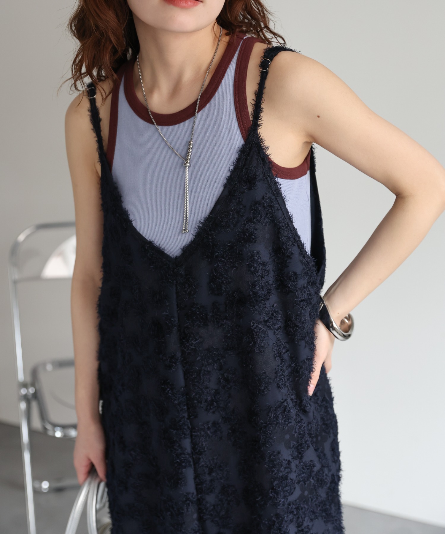 model：156cm 着用サイズ：FREE
