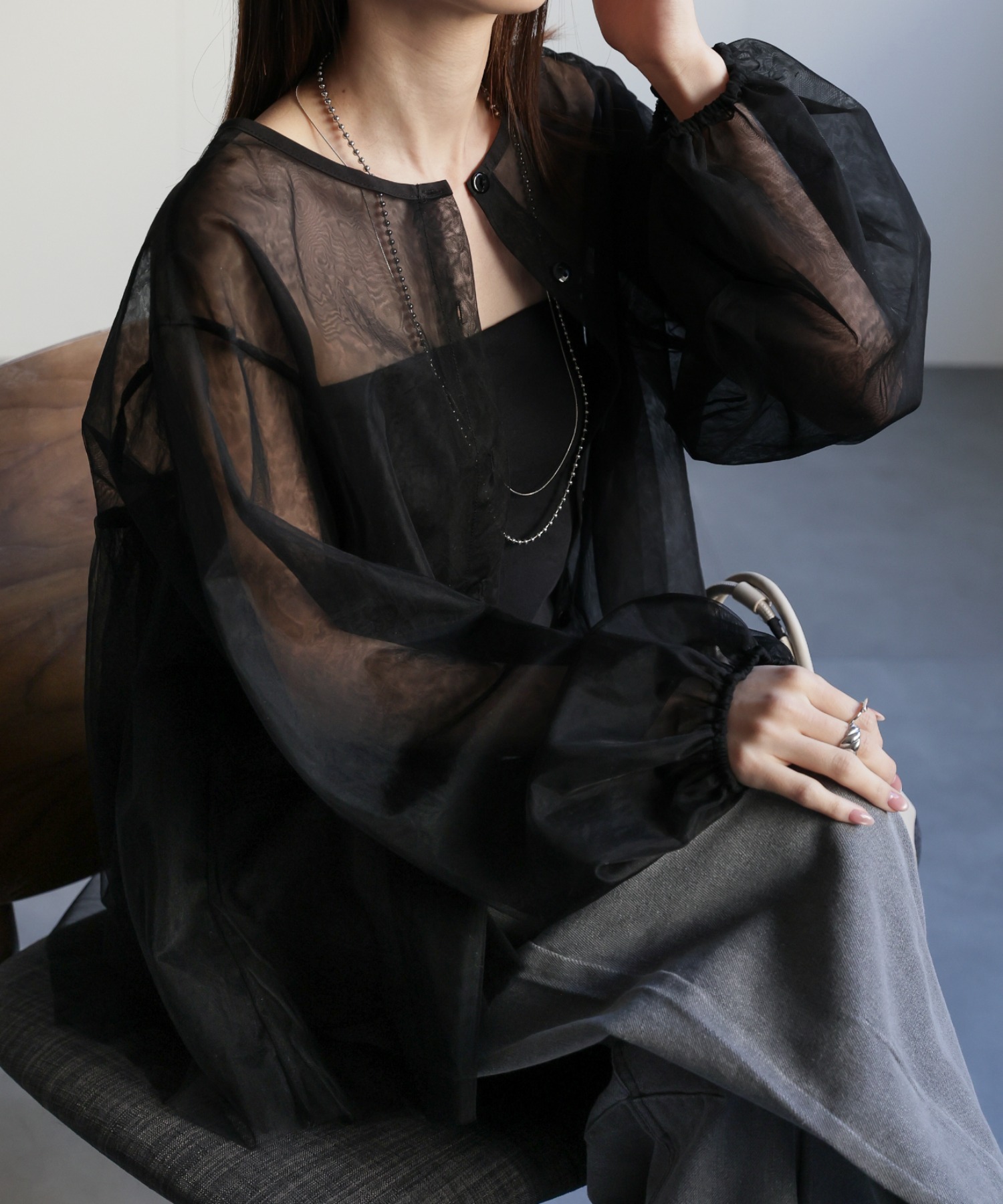 model:162cm　着用サイズ:F