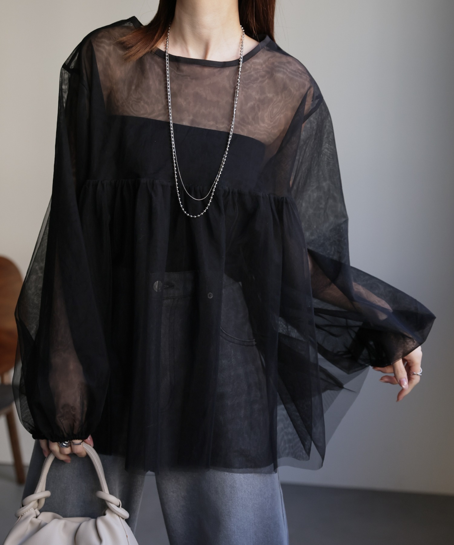 model:162cm　着用サイズ:F