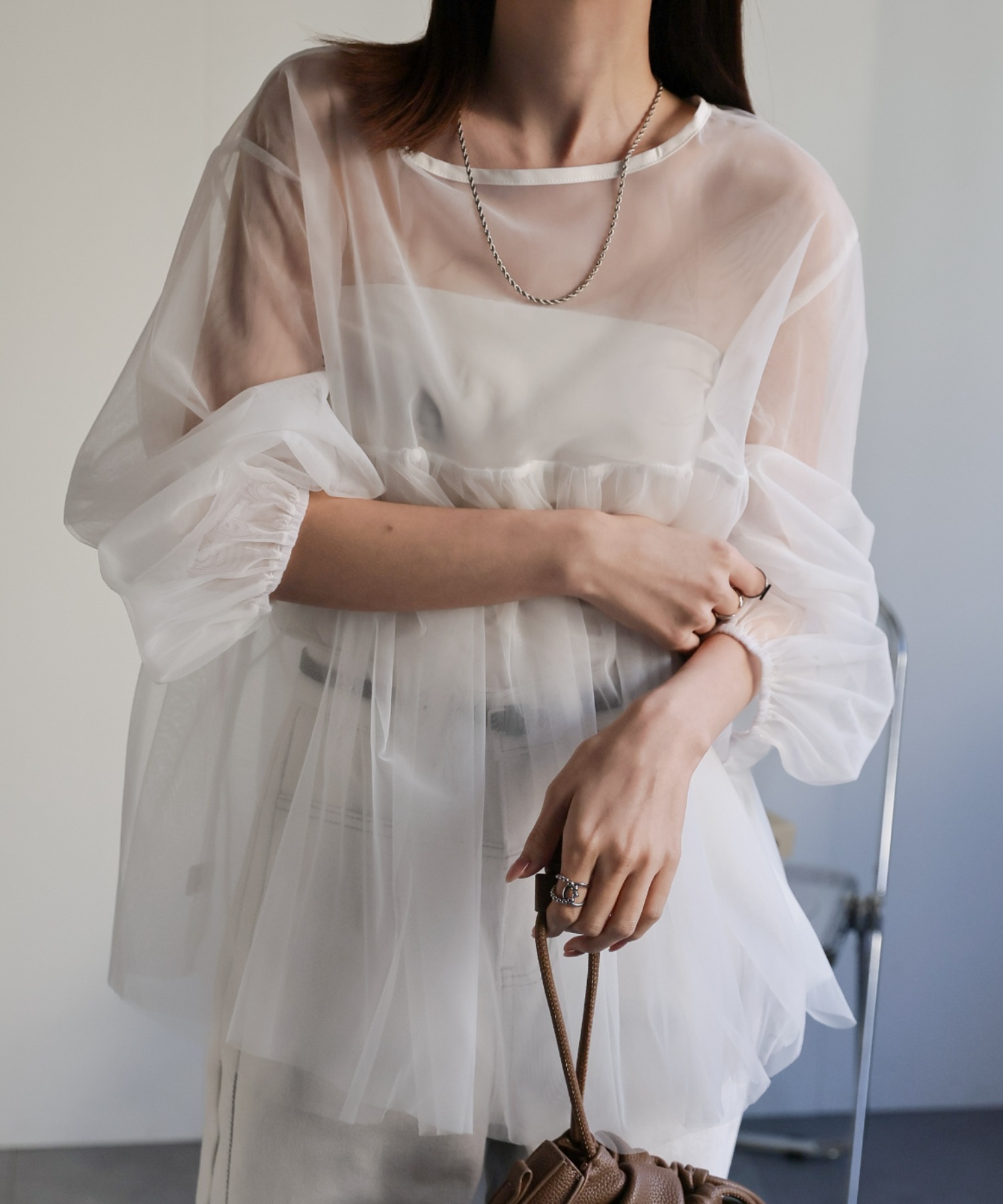 model:162cm　着用サイズ:F