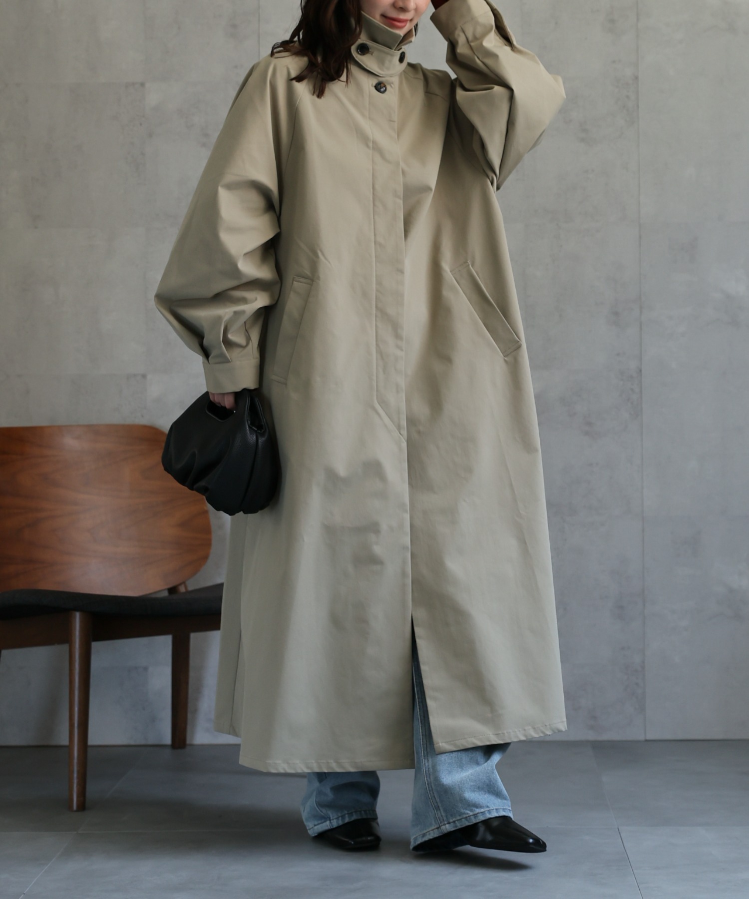 model：156cm 着用サイズ：FREE