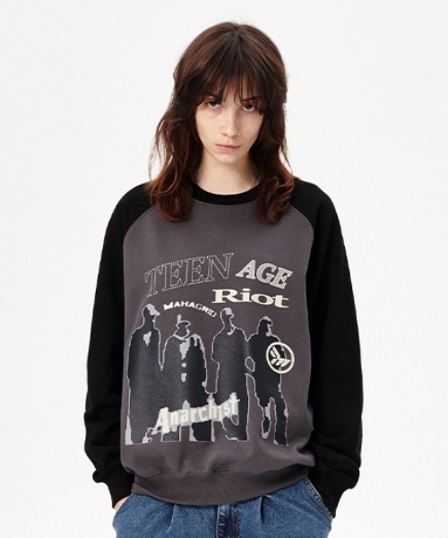 ★mahagrid★ ANARCHIST SWEATSHIRT mahagrid/マハグリッド』ANARCHIST SWEATSHIRT/アナーキスト