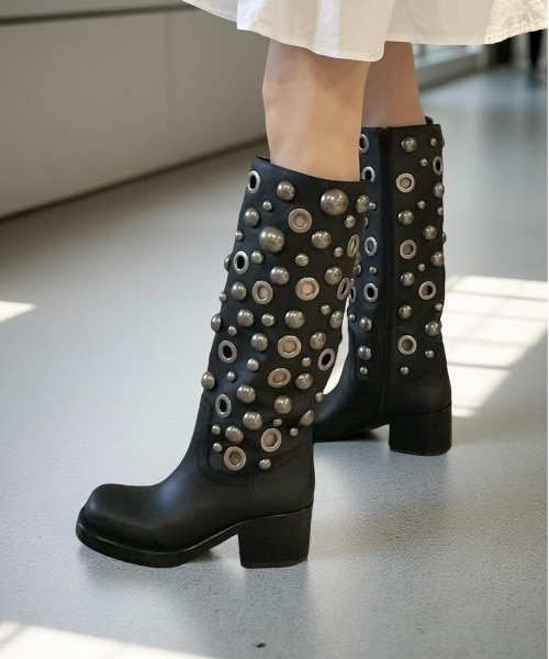 ラウンドスタッズ ロングブーツ Jeffrey Campbell│Jeffrey Campbell