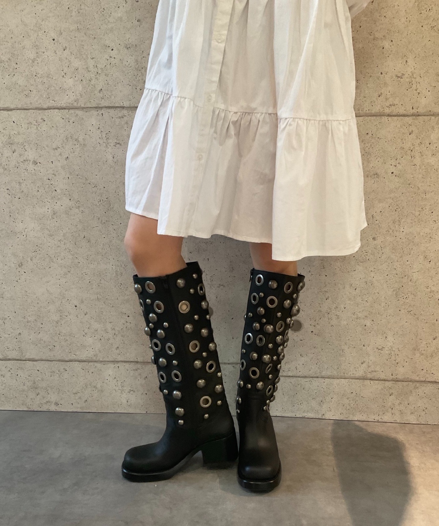 ラウンドスタッズ ロングブーツ Jeffrey Campbell│Jeffrey Campbell