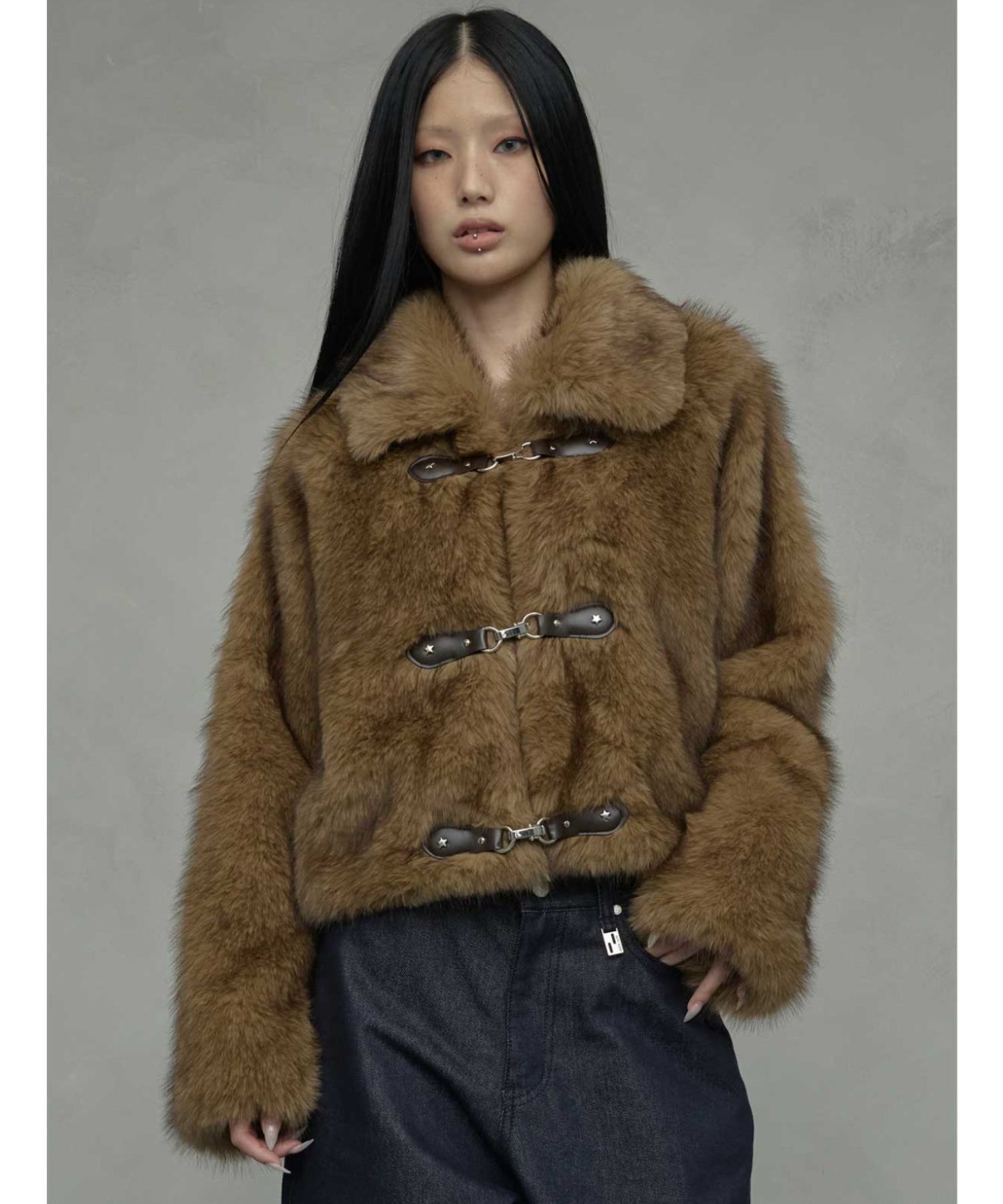 A'GEM/9 × .kom 『NIIER NOR/ニアノア』 METAL TOGGLE FUR JACKET