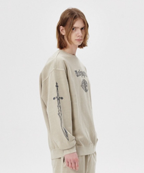 mahagrid/マハグリッド』DAGGER PIGMENT SWEATSHIRT/ダガーピグメント