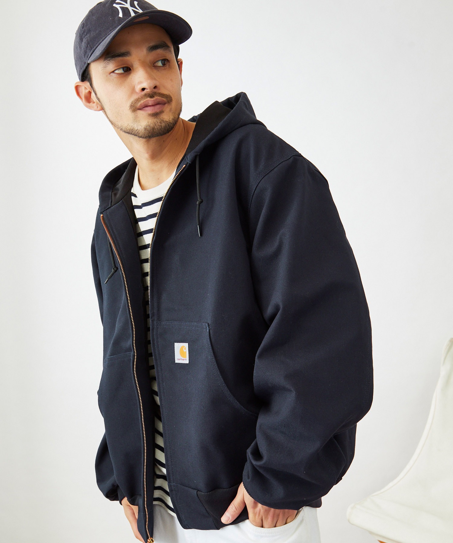 carhartt(カーハート) Thermal-Lined Duck Active Jacket サーマルライナー フードジャケット