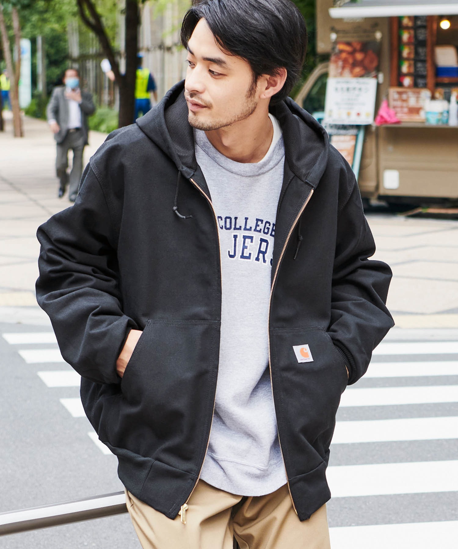 carhartt(カーハート) Thermal-Lined Duck Active Jacket サーマルライナー フードジャケット