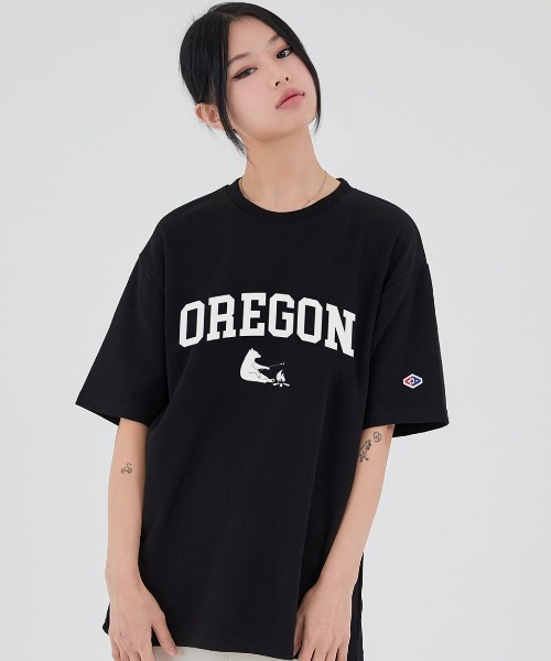 アーチロゴ ACOVER/オコボ』OREGON ARCH T-SHIRTS/アーチロゴプリント 半袖Tシャツ