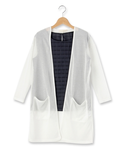 チェックシャツ ロングカーディガン お気にいる