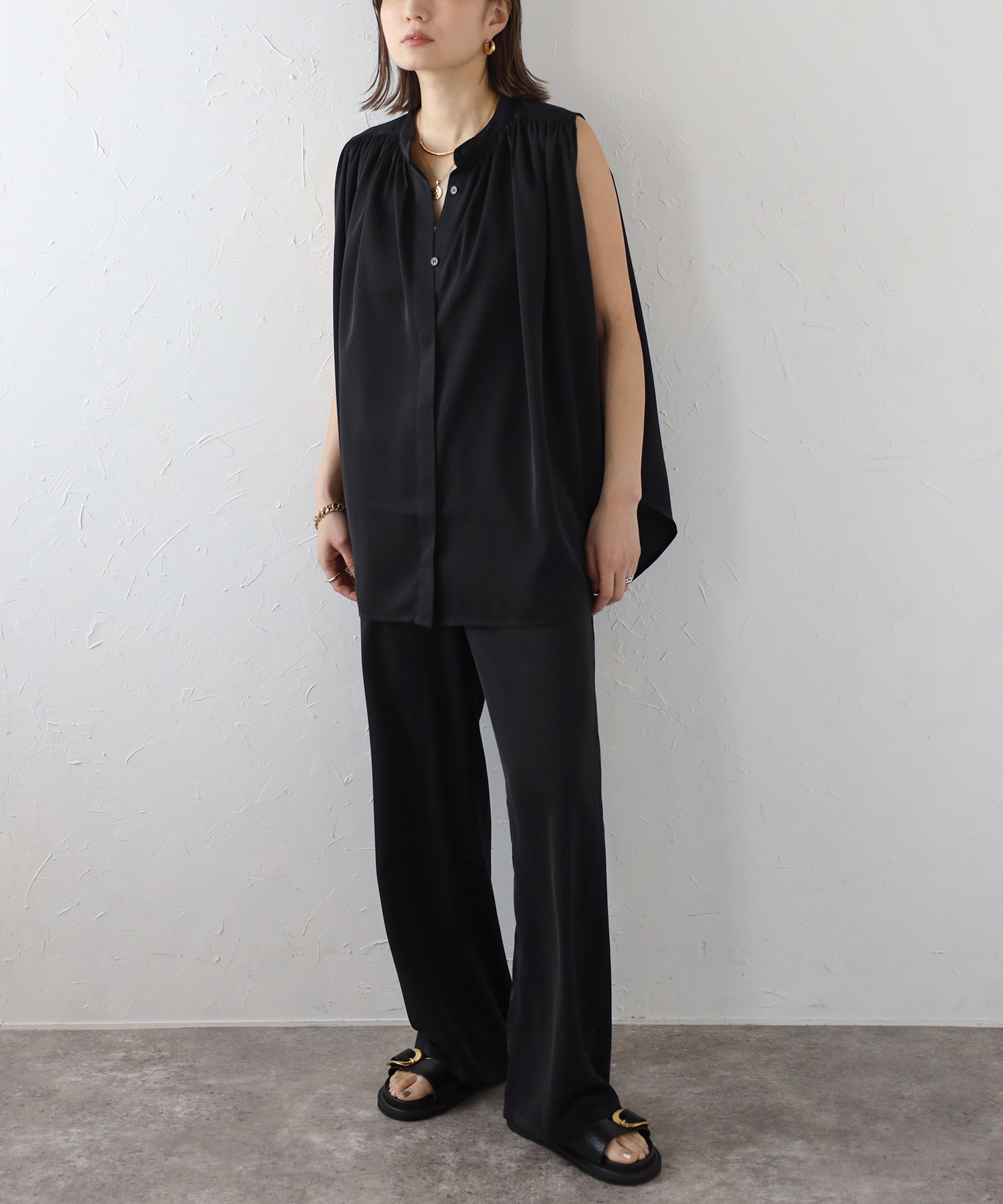model：H158 着用サイズ：FREE