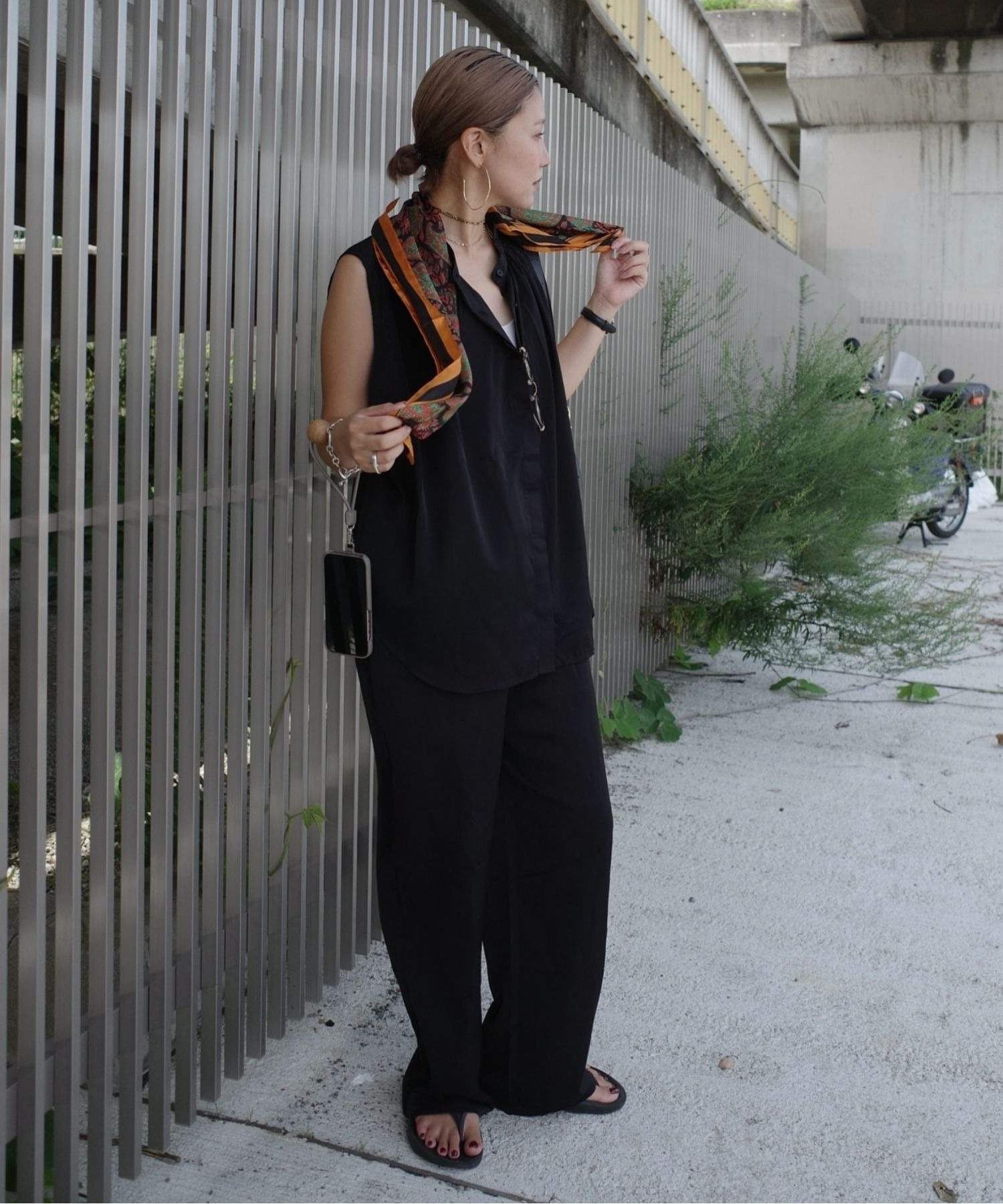 model：H163 着用サイズ：FREE
