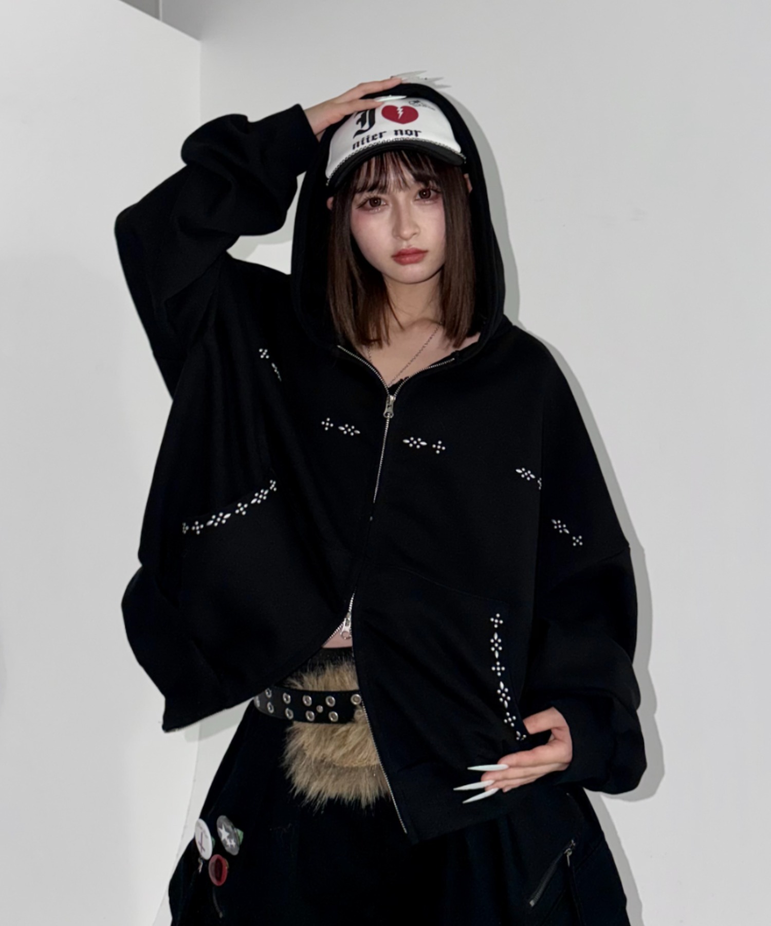 A’GEM/9 × .kom 『A’gem/エージェム』 スウェットパーカー A'GEM/9 × .kom 『.kom/ドットケーオーエム』 デザイン スウェット