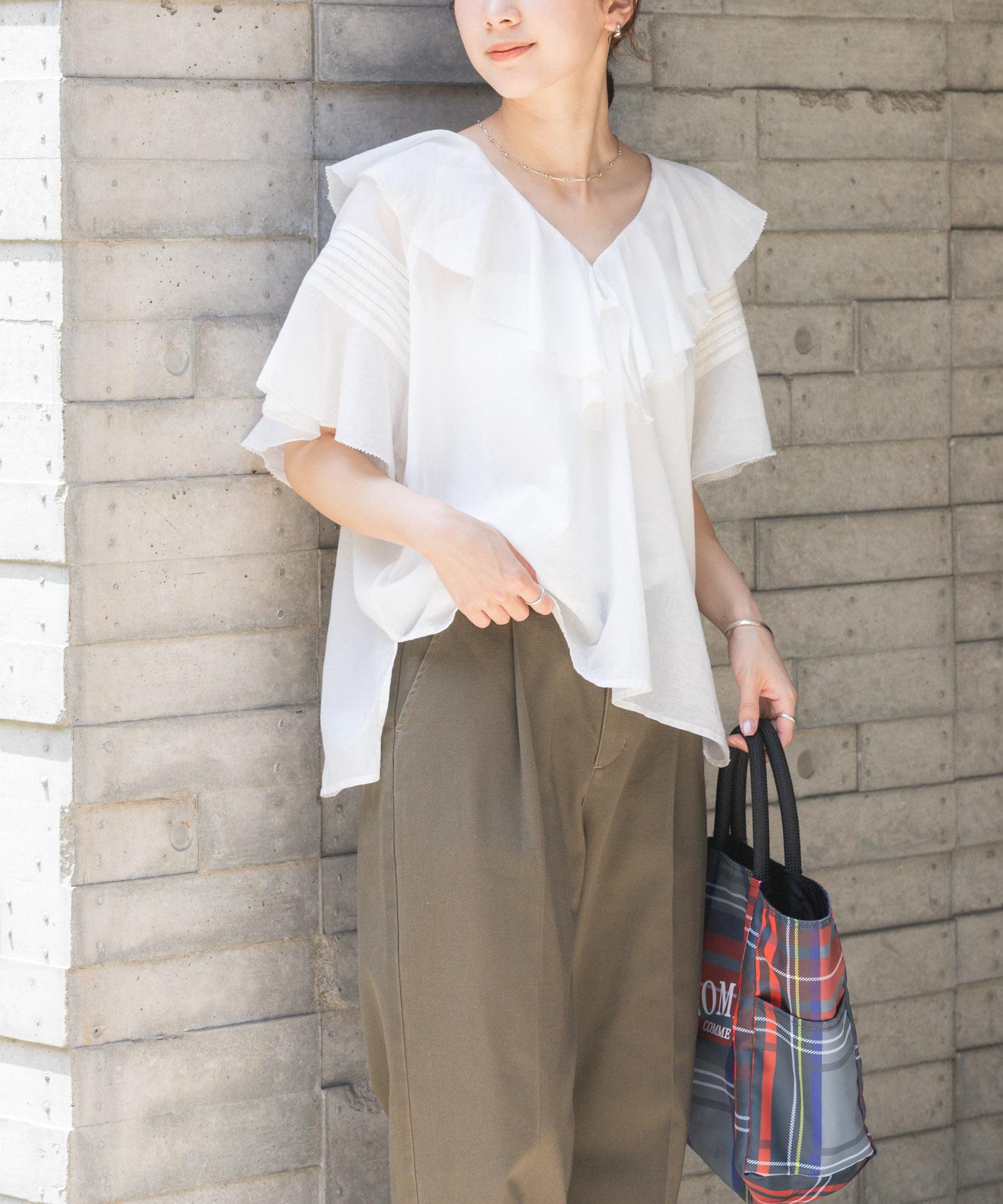 Harf sleeve rib full blaus — рубашка с коротким рукавом