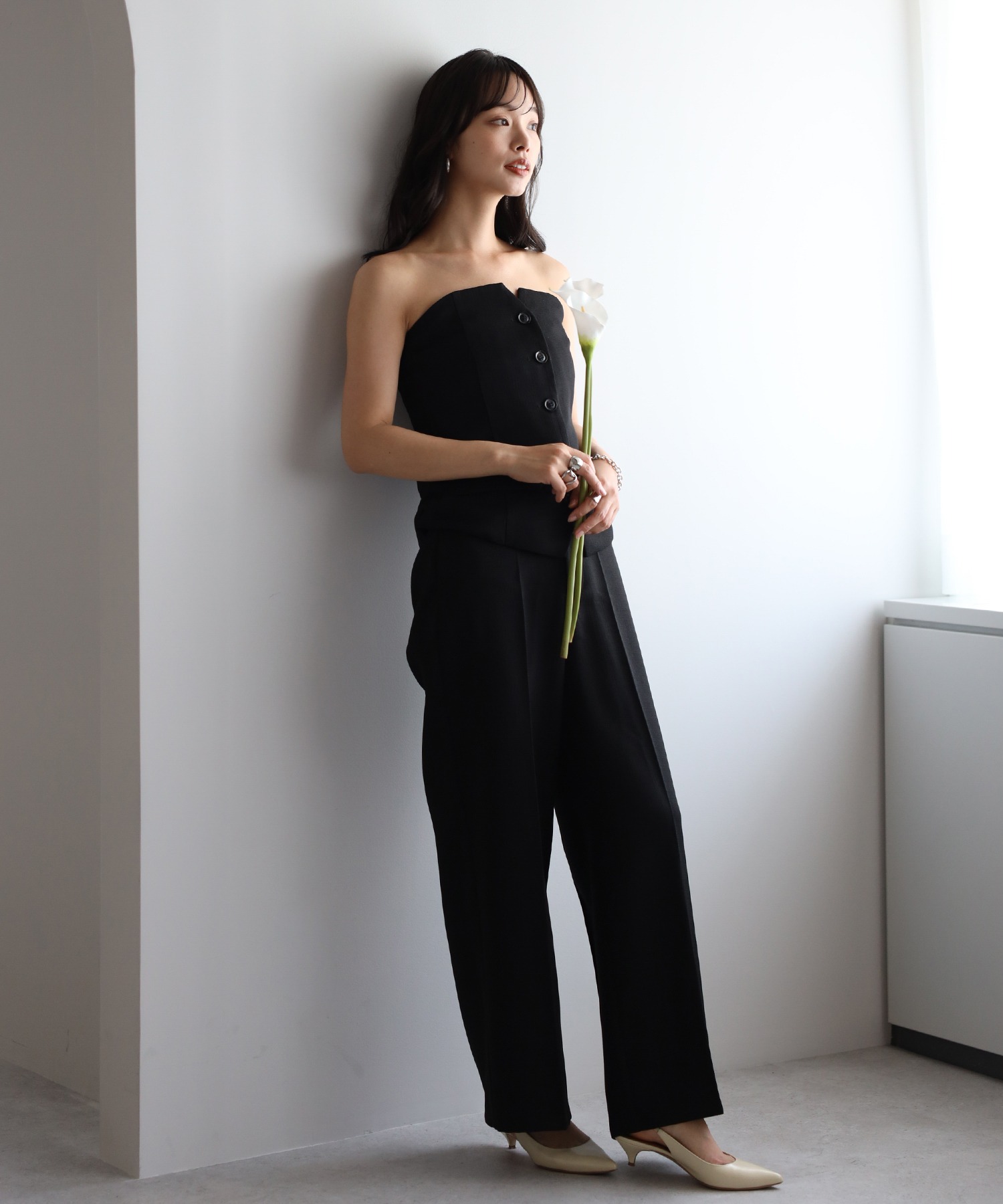 BONJOUR SAGAN公式オンラインストア / linen like front button
