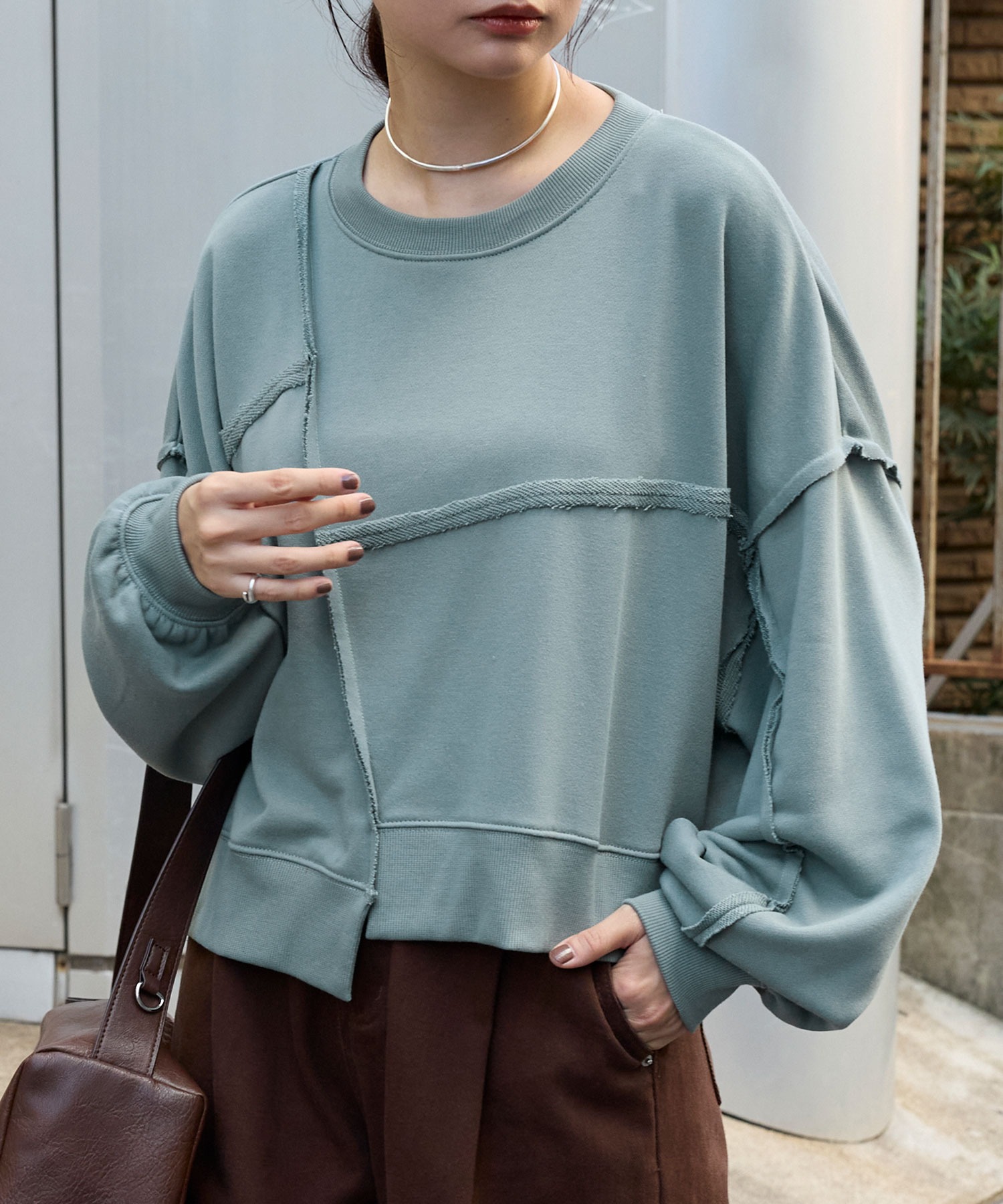 MONSE アシンメトリー スウェット XS モンス モンセ 変形 トレーナー swt202287x-10.jpg