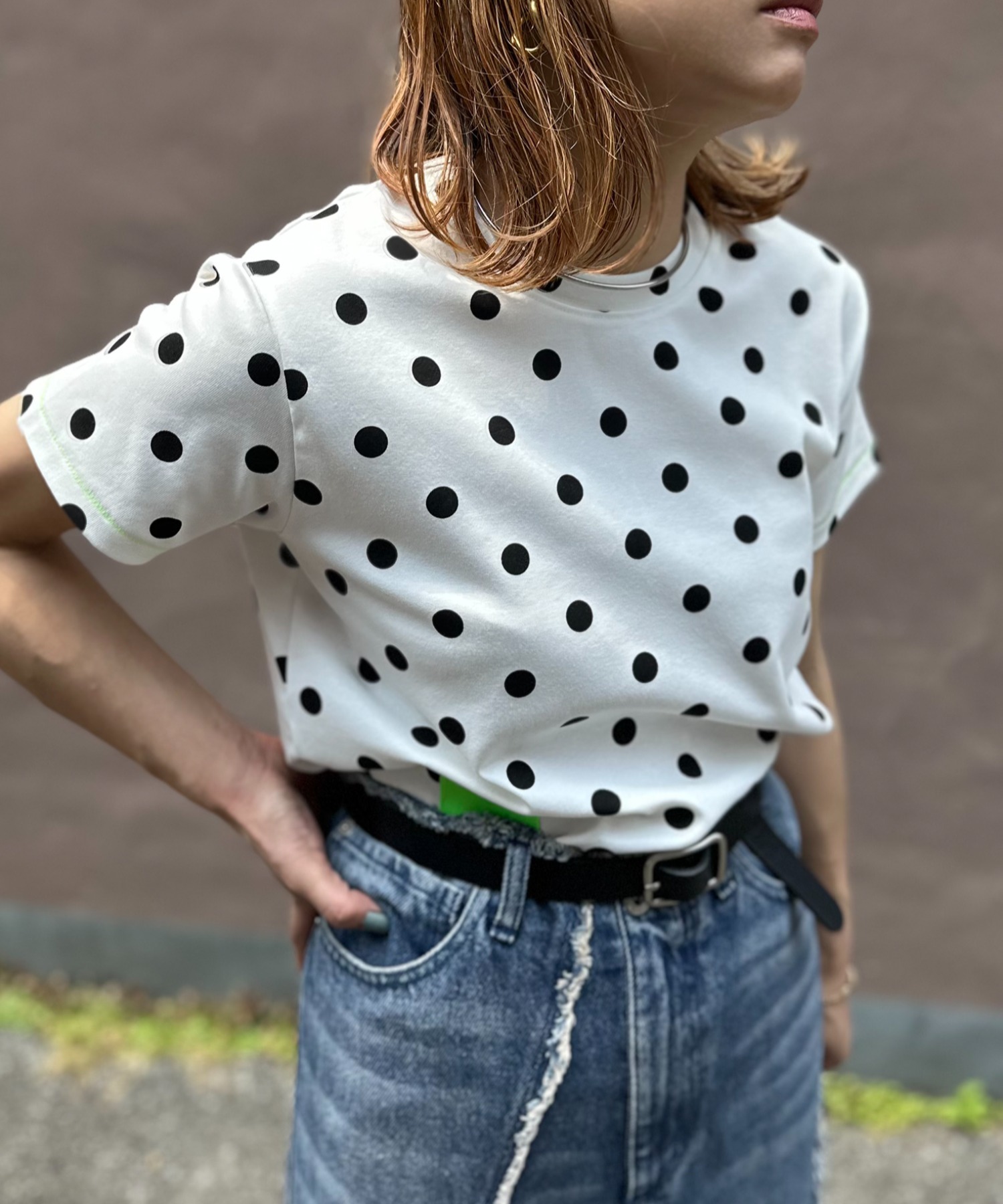 オフホワイト
model:154cm 着用サイズ:FREE
