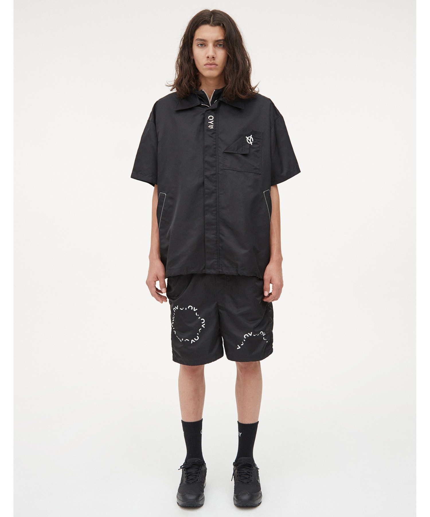 OY/オーワイ』FLAP POCKET NYLON HALF SHIRTS/フラップ ナイロン 半袖 