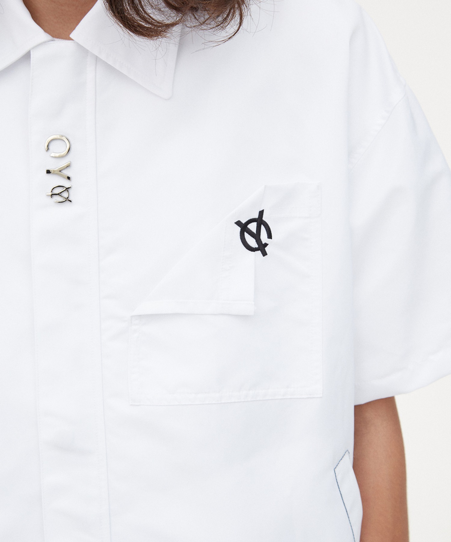 OY/オーワイ』FLAP POCKET NYLON HALF SHIRTS/フラップ ナイロン 半袖