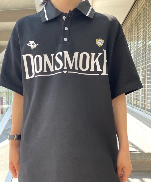 A'GEM/9 × .kom『DONSMOKE/ドンスモーク』ロゴカラーシャツ 半袖