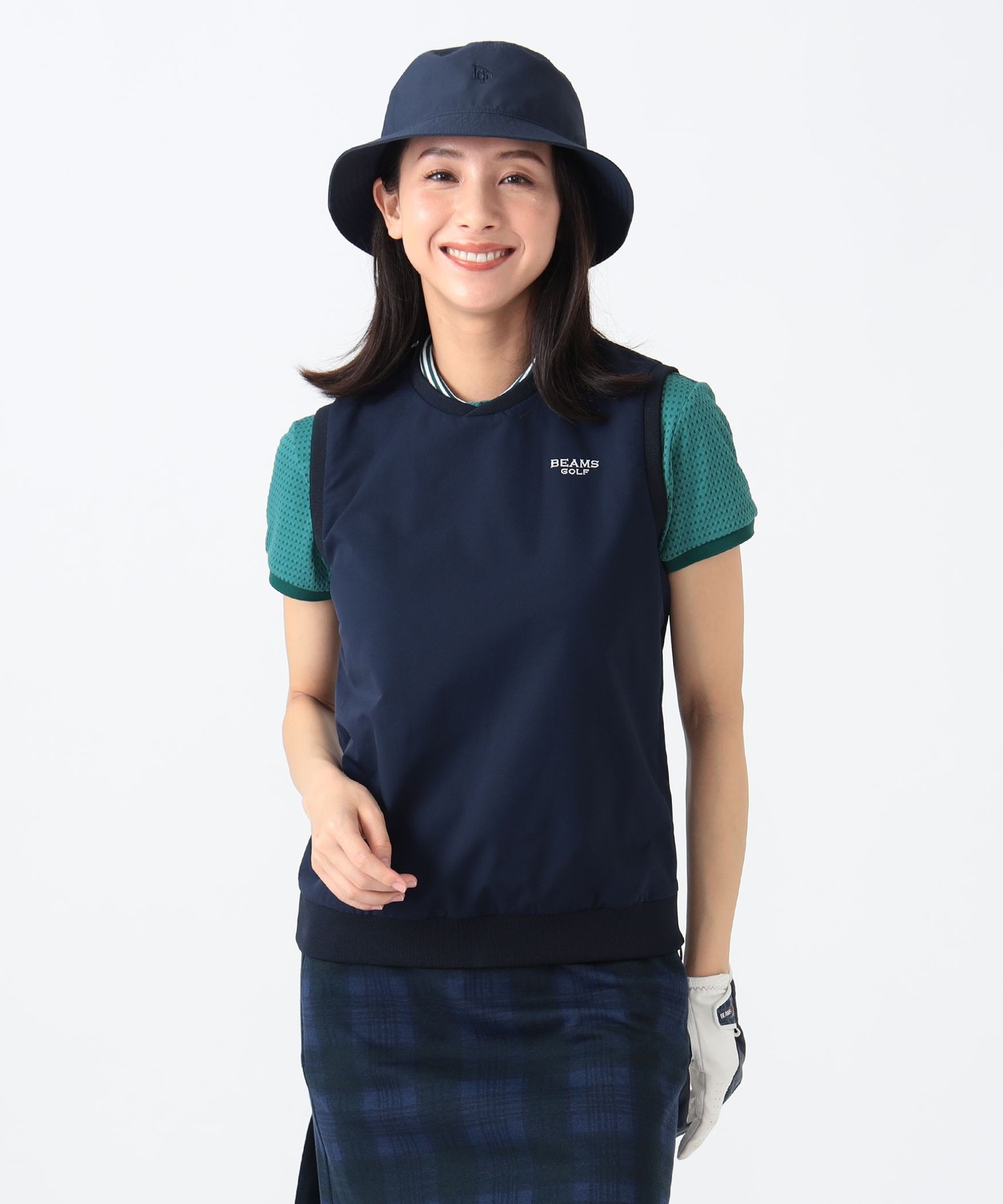 PURPLE LABEL / ストレッチ クロスVネックベスト