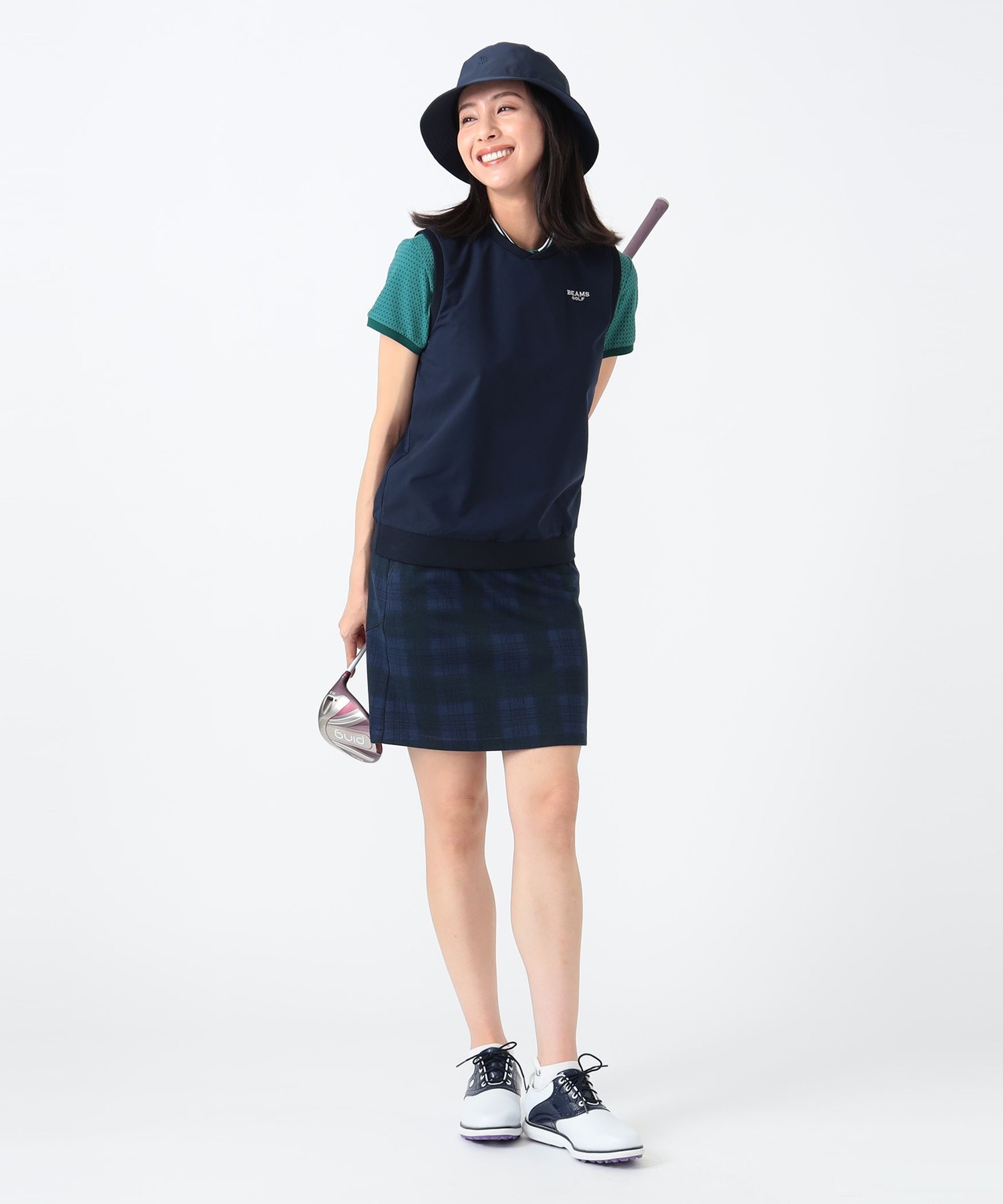 PURPLE LABEL / ストレッチ クロスVネックベスト