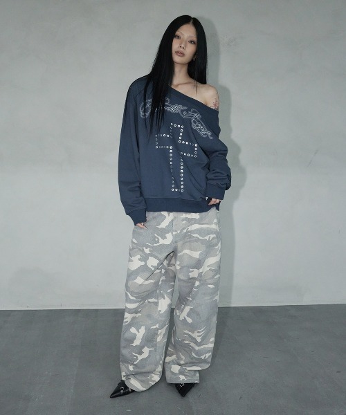 A'GEM/9 × .kom 『NIIER NOR/ニアノア』 BA-CROSS OFF-SHOULDER