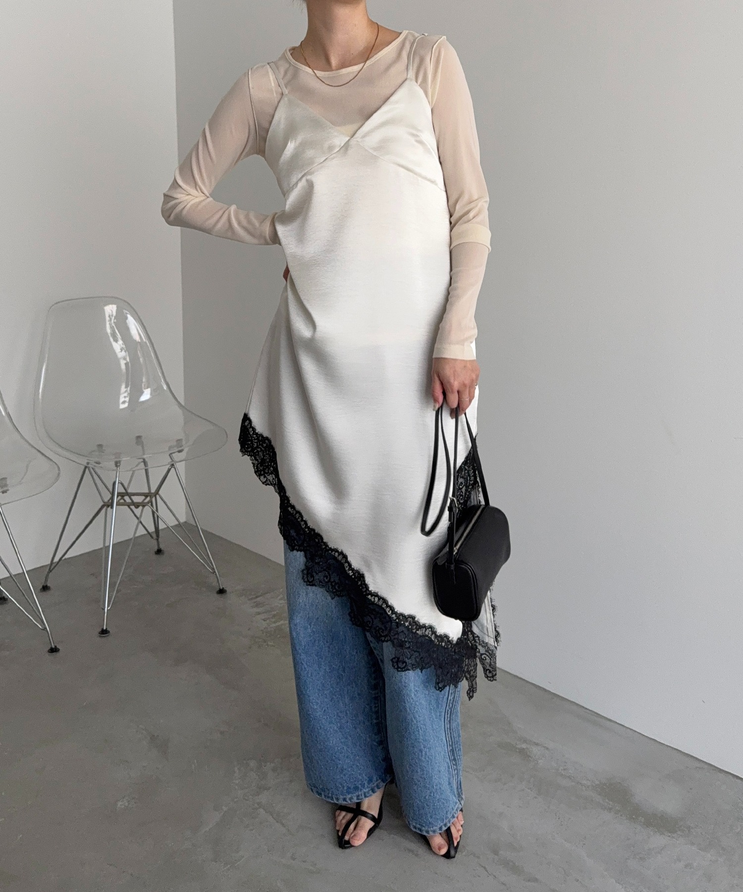 model：H166　着用サイズ：M